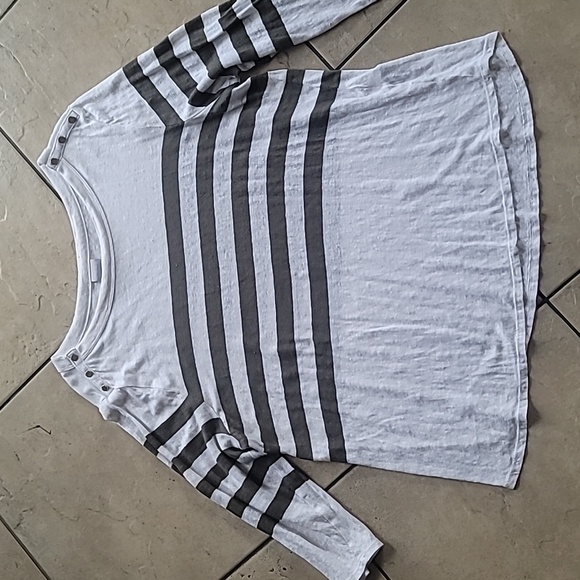 Chico's Tops - Chico's Boatneck  100% Linen Women Pullover Top XL